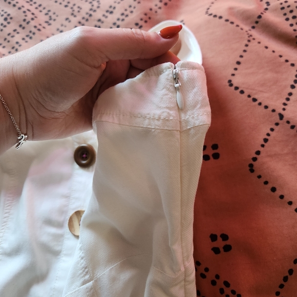 Anthropologie Antigua Button Linen Blend Dress - Picture 7 of 9